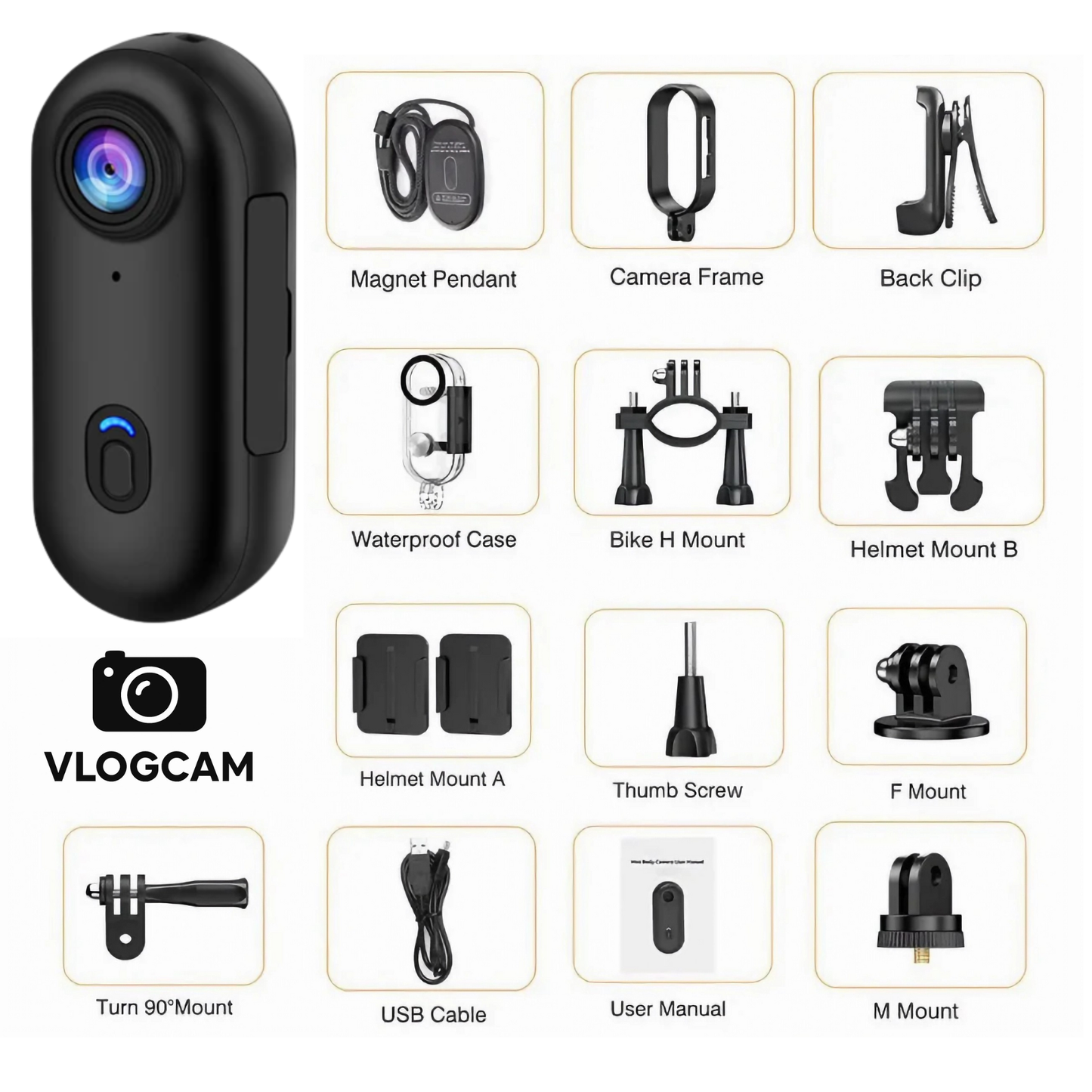 Vlogcam™ POV Pocket Camera